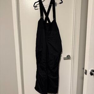 Columbia Omni-Heat Insulated Snow Bib Pants Black Ski Snowboard Size L